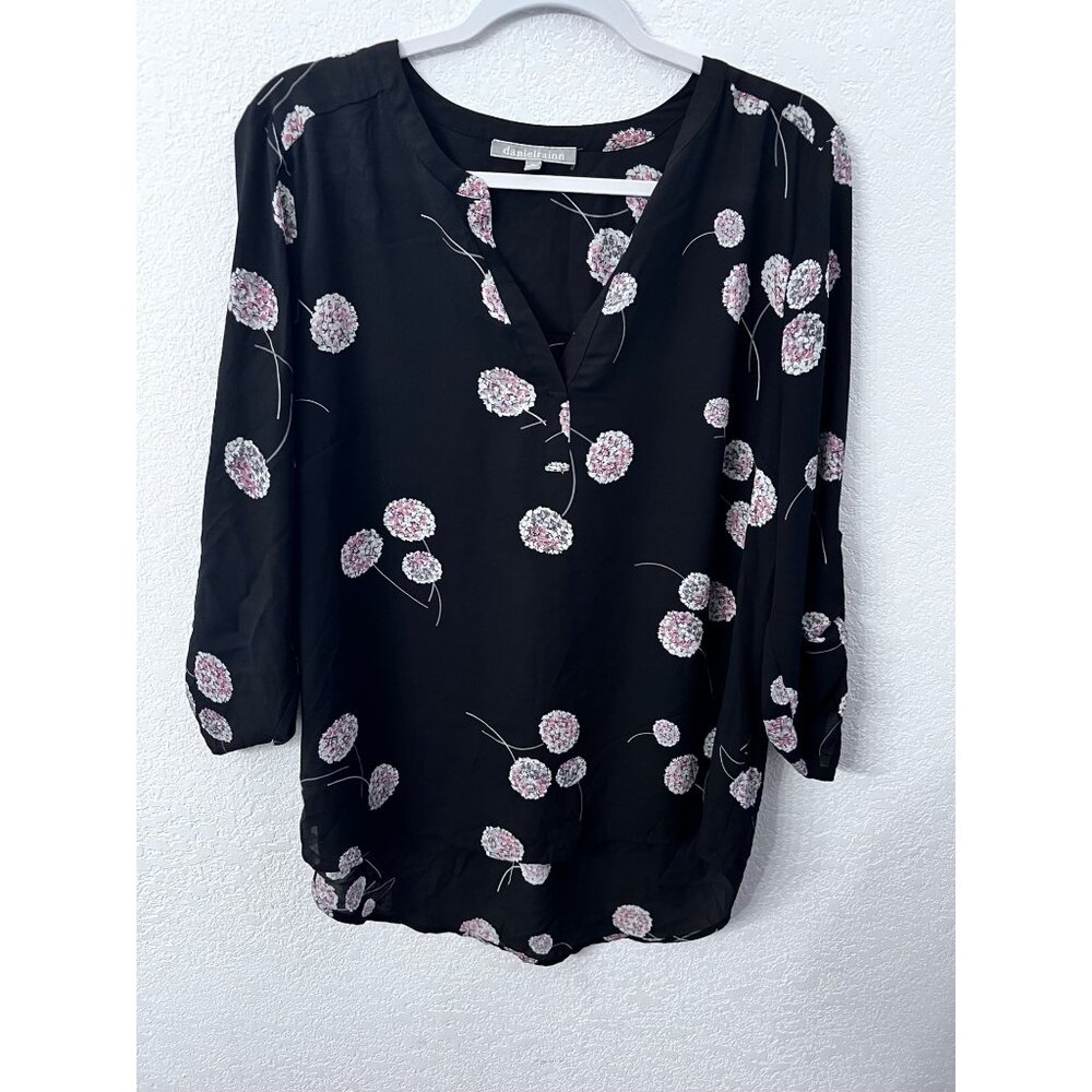 Daniel Rain split neck blouse women size XL